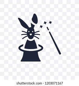 Circus Rabbit transparent icon. Circus Rabbit symbol design from Circus collection. Simple element vector illustration on transparent background.