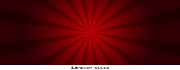 Circus red poster with rays. Dark red comic background. Circus wallpaper, art graphic vector design