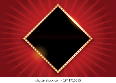 Circus Retro Casino Background Red and Black