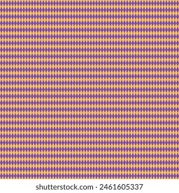 Circus Rhombus Seamless Pattern. Vector Illustration of Colorful Geometrical Texture. Fun Rhomb Background. Purple and Yellow.