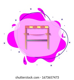 Circus rope colored liquid bacdge icon. Simple color vector of circus icons for ui and ux, website or mobile application