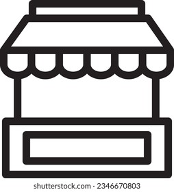 Circus Sale Shop Outline Icon