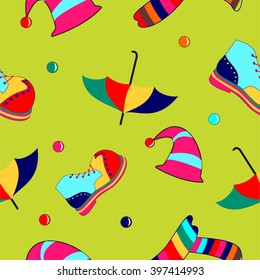 Circus seamless pattern