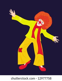 Circus series: red clown