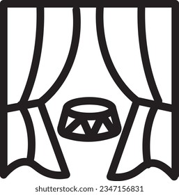 Circus Show Fair Outline Icon