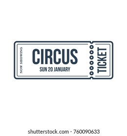 Circus show ticket. Invitation to activity, event, loud show, presentation, opening. Circus, show time. Greeting, invitation to circus performance show performance poster Vector illustration