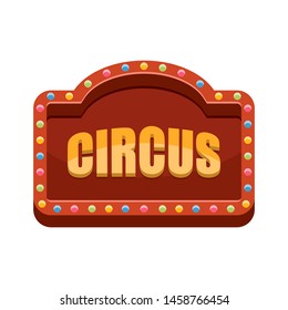 Circus sign vector design illustration isolated on white background