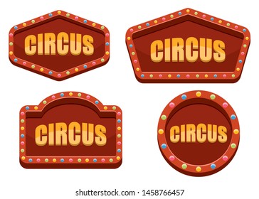 Circus sign vector design illustration isolated on white background