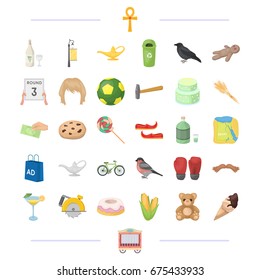 circus, sport, travel and other web icon in cartoon style.building, cooking, alcohol icons in set collection.