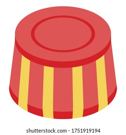 Circus stand icon. Isometric of circus stand vector icon for web design isolated on white background
