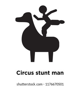 Circus Stunt Man Icon Vector Isolated Stock Vector (royalty Free 