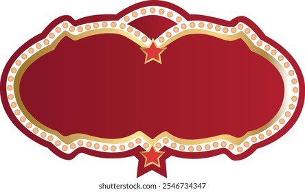 Circus style evening show banner template