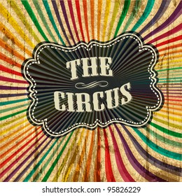 Circus sunbeam pattern background. Vector illustration, EPS10