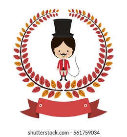 Circus tamer cartoon
