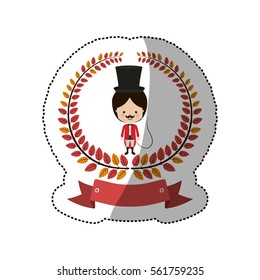 Circus tamer cartoon