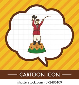 circus tamer theme elements vector,eps