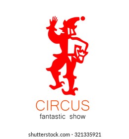 Circus - Template Logo. Clownshow.