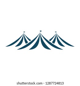 Circus Tend Icon Event Symbol Company Logo Template