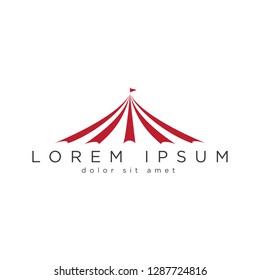 Circus Tend Icon Event Symbol Company Logo Template