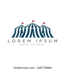 Circus Tend Icon Event Symbol Company Logo Template