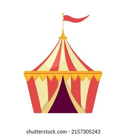 circus tent amusement park icon