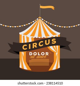 Circus tent background template EPS 10 vector stock illustration