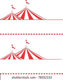Circus Tent Border.  Ideal For Poster, Sign, Carnival Signs, Billboard, Advertisement And Other Promotional Material