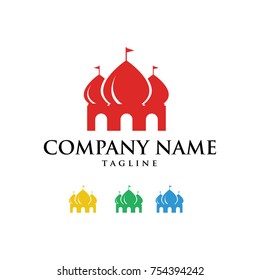 CIRCUS TENT CARNIVAL FAIR LOGO VECTOR 