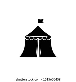 Circus Tent Doodle Hand Drawing Vector 