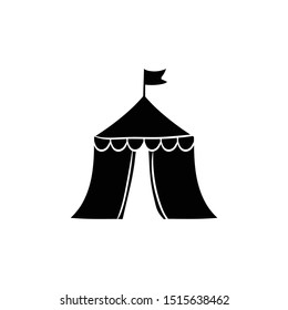 circus tent doodle hand drawing vector 