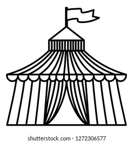 circus tent entertainment icon