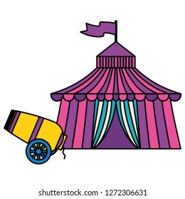 circus tent entertainment icon