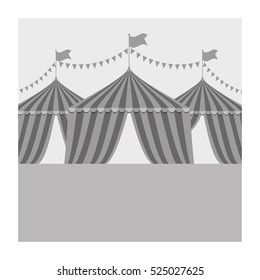 Circus tent festival icon vector illustration graphic design