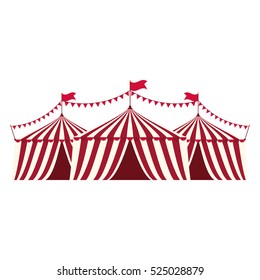 Circus Tent Festival Icon Vector Illustration Graphic Design