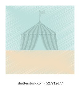 Circus tent festival icon vector illustration graphic design