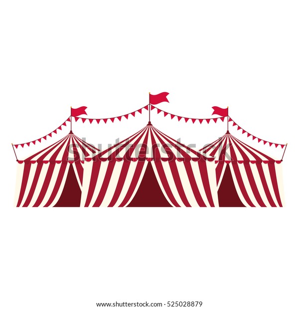 サーカスのテント祭のアイコンベクターイラストグラフィックデザイン のベクター画像素材 ロイヤリティフリー