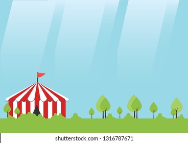 circus tent in the field