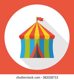 Circus Tent Flat Icon