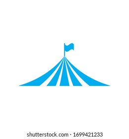 Circus tent graphic design template vector isolated