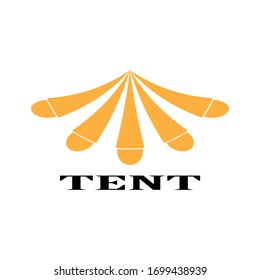 Circus tent graphic design template vector isolated