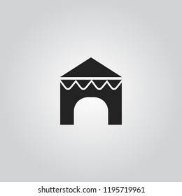 Circus tent icon
