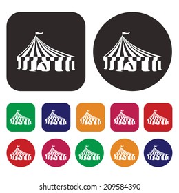 circus tent icon / tent icon