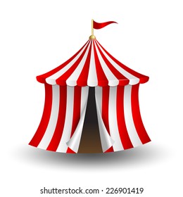 Circus tent icon