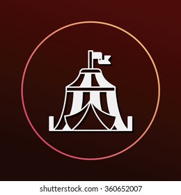 circus tent icon