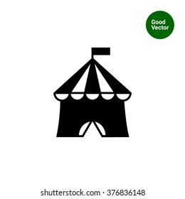 Circus tent icon