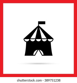 Circus tent icon