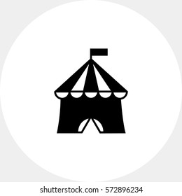 Circus tent icon