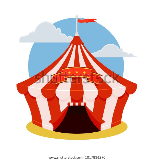 Circus Tent Icon Cartoon Illustration Circus Stock Vector Royalty Free 1017836290