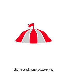 Circus tent icon design illustration template