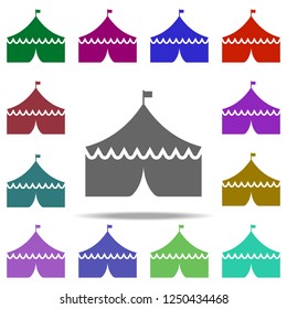 circus tent icon. Elements of circus in multi color style icons. Simple icon for websites, web design, mobile app, info graphics
